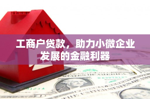 绩溪工商户贷款，助力小微企业发展的金融利器