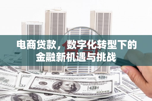 绩溪电商贷款，数字化转型下的金融新机遇与挑战