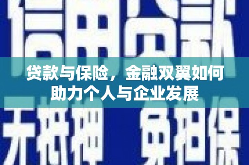 绩溪贷款与保险，金融双翼如何助力个人与企业发展
