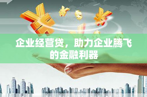 绩溪企业经营贷，助力企业腾飞的金融利器