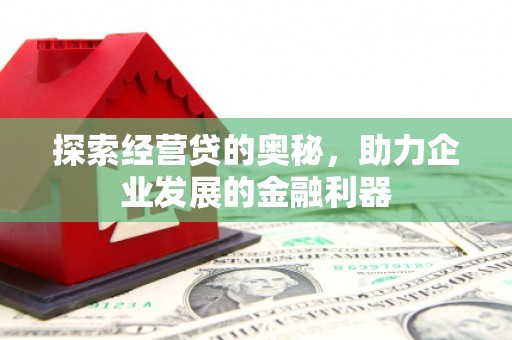 绩溪探索经营贷的奥秘，助力企业发展的金融利器