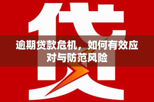 绩溪逾期贷款危机，如何有效应对与防范风险