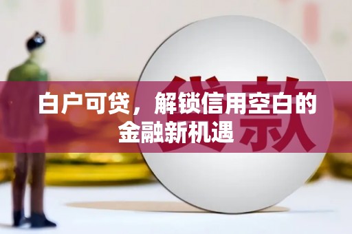 绩溪白户可贷，解锁信用空白的金融新机遇