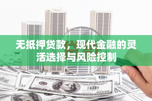绩溪无抵押贷款，现代金融的灵活选择与风险控制
