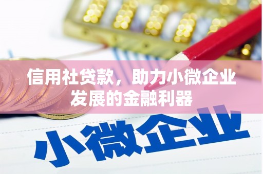 绩溪信用社贷款，助力小微企业发展的金融利器