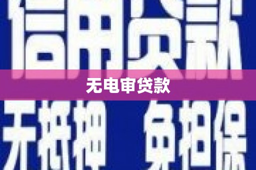 绩溪无电审贷款