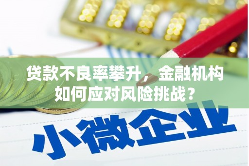 绩溪贷款不良率攀升，金融机构如何应对风险挑战？