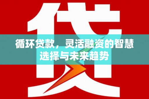 绩溪循环贷款，灵活融资的智慧选择与未来趋势