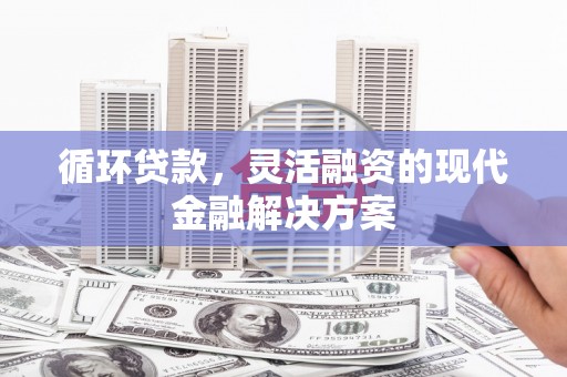 绩溪循环贷款，灵活融资的现代金融解决方案