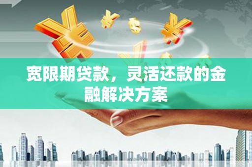 绩溪宽限期贷款，灵活还款的金融解决方案