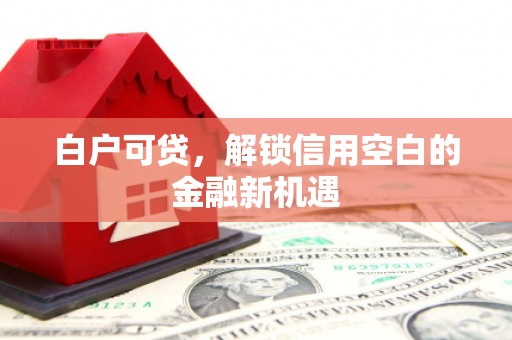 绩溪白户可贷，解锁信用空白的金融新机遇