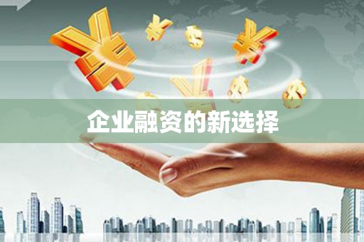 绩溪企业融资的新选择