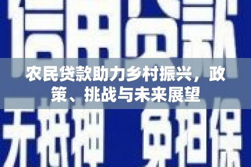 绩溪农民贷款助力乡村振兴，政策、挑战与未来展望