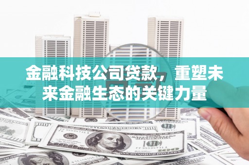绩溪金融科技公司贷款，重塑未来金融生态的关键力量