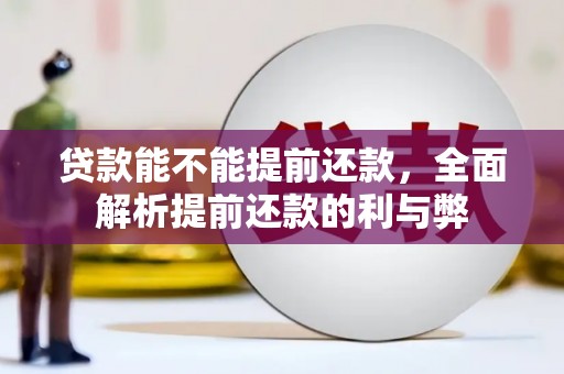 绩溪贷款能不能提前还款，全面解析提前还款的利与弊