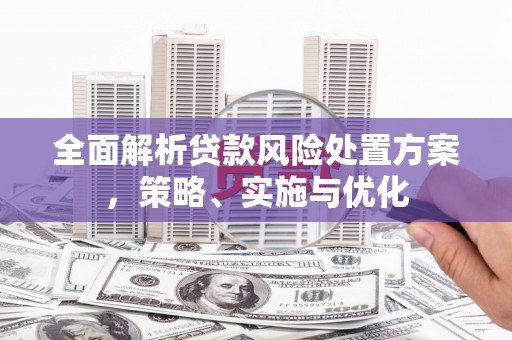 绩溪全面解析贷款风险处置方案，策略、实施与优化