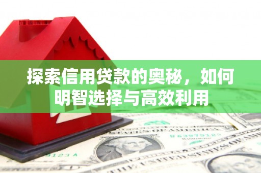 绩溪探索信用贷款的奥秘，如何明智选择与高效利用