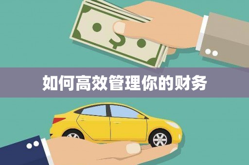 绩溪如何高效管理你的财务